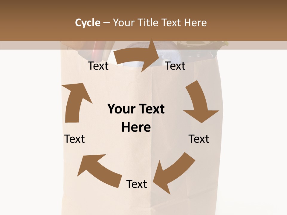 Sack Jar Food PowerPoint Template