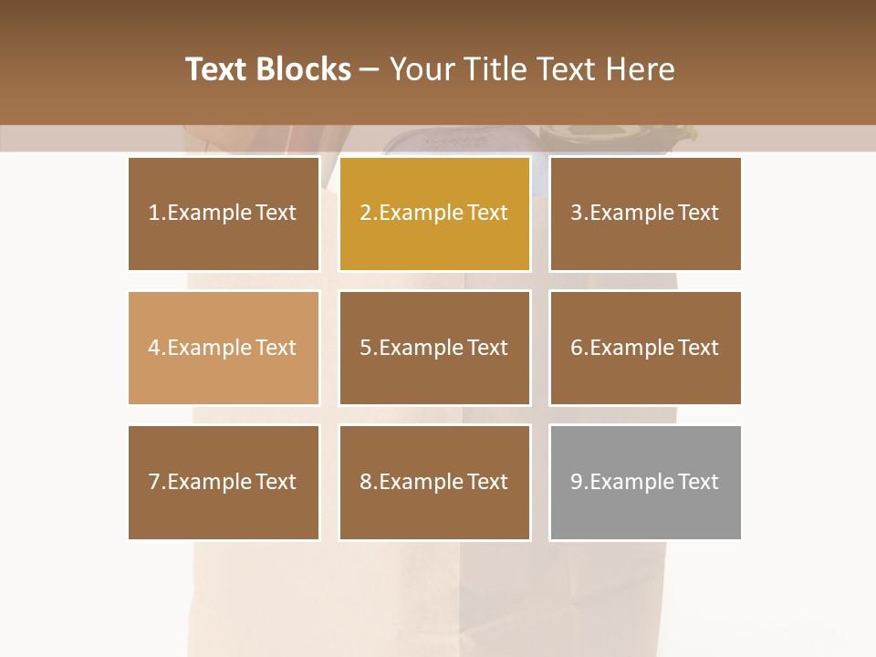 Sack Jar Food PowerPoint Template