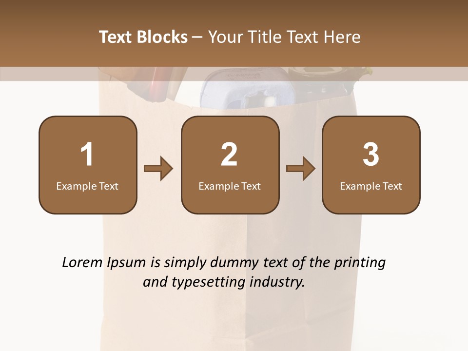 Sack Jar Food PowerPoint Template
