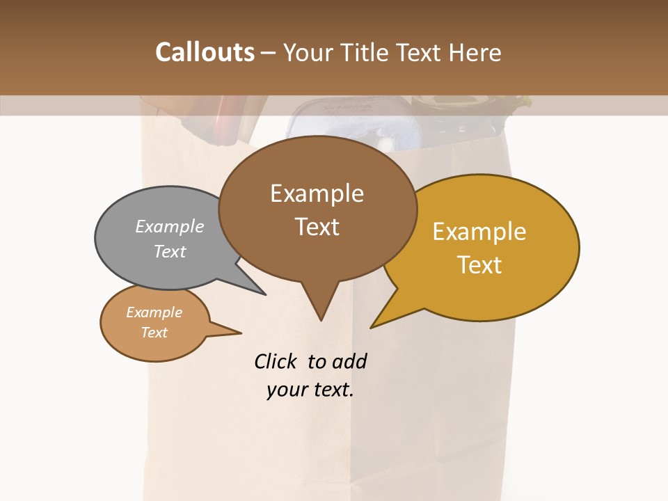 Sack Jar Food PowerPoint Template