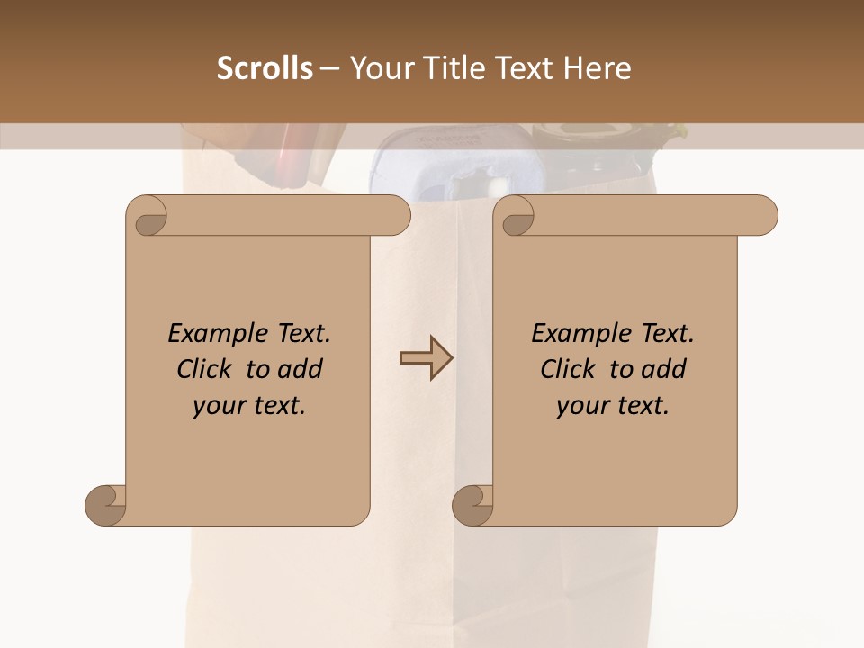Sack Jar Food PowerPoint Template