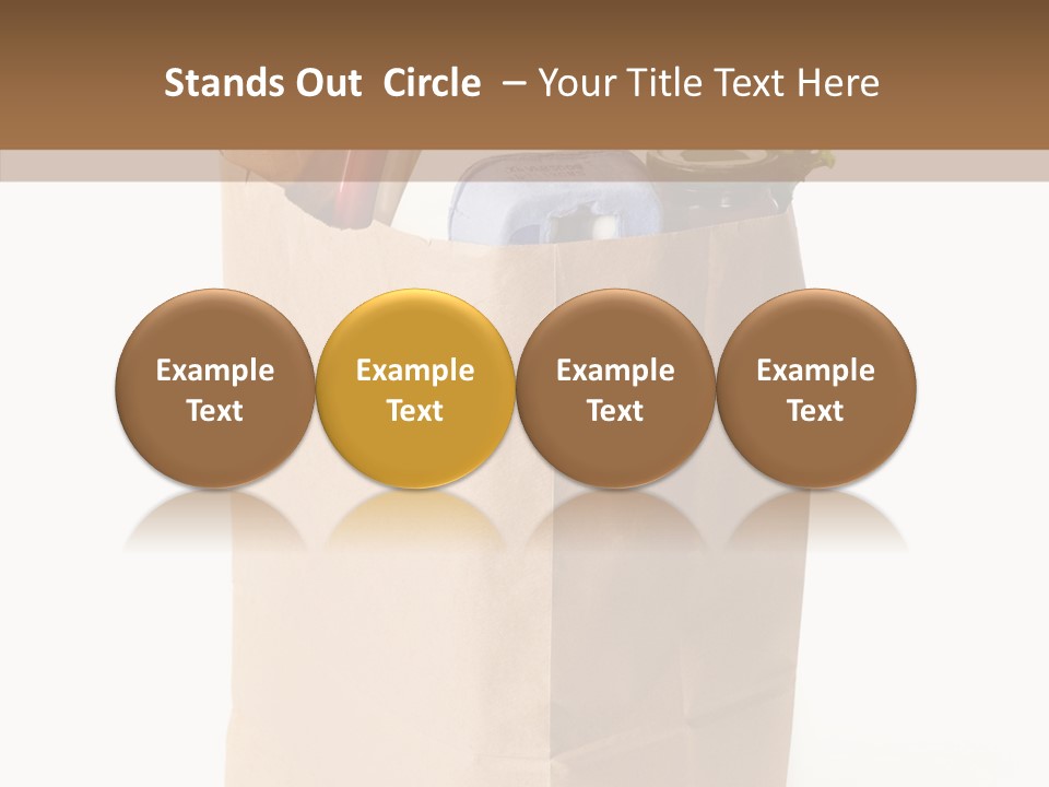 Sack Jar Food PowerPoint Template