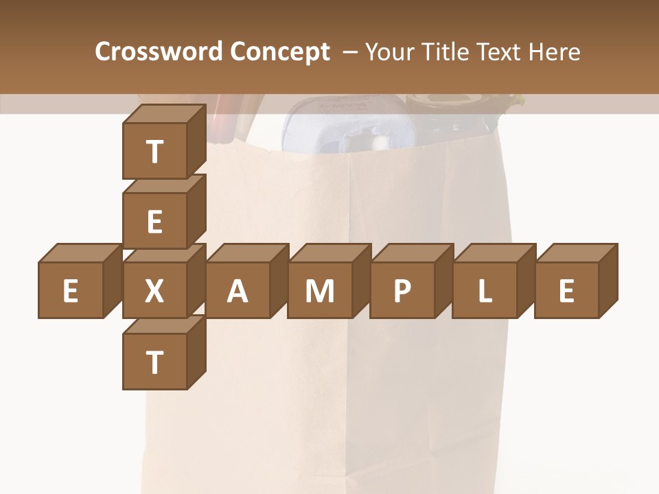 Sack Jar Food PowerPoint Template