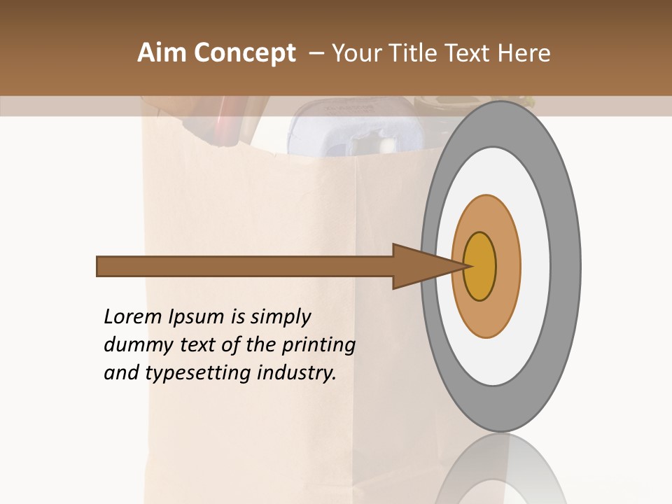 Sack Jar Food PowerPoint Template