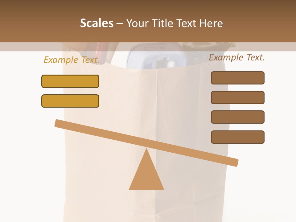 Sack Jar Food PowerPoint Template