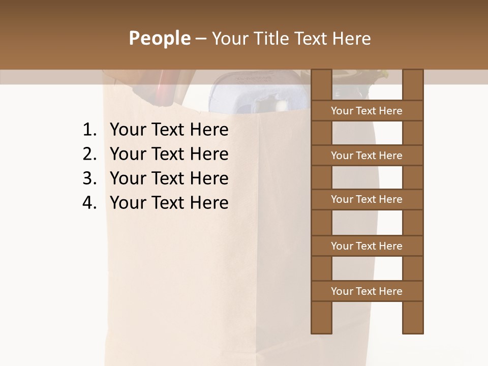 Sack Jar Food PowerPoint Template