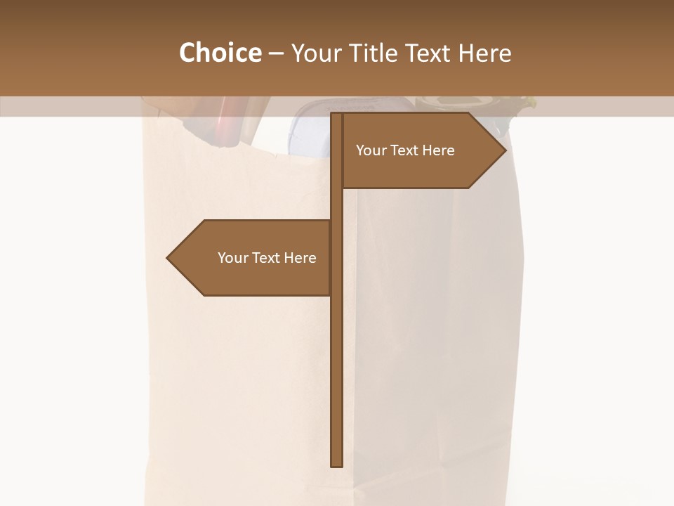 Sack Jar Food PowerPoint Template