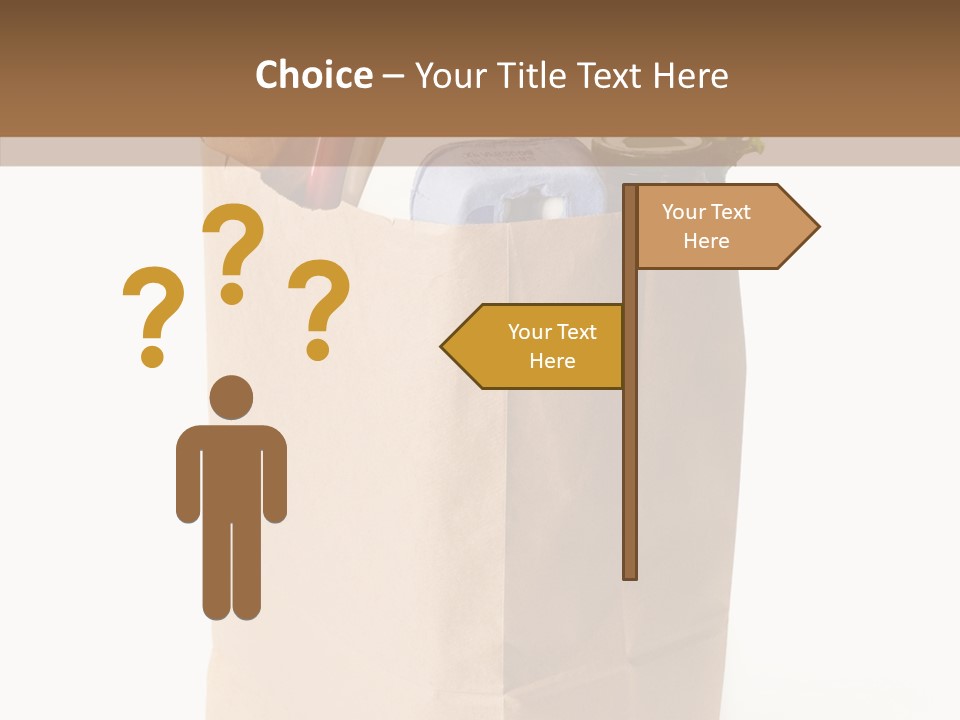 Sack Jar Food PowerPoint Template