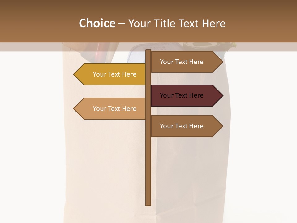 Sack Jar Food PowerPoint Template