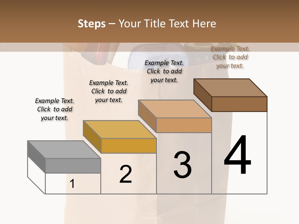 Sack Jar Food PowerPoint Template
