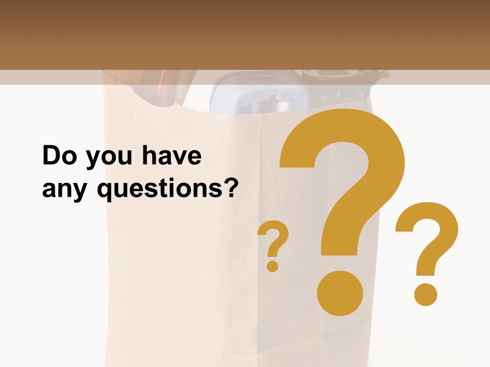 Sack Jar Food PowerPoint Template