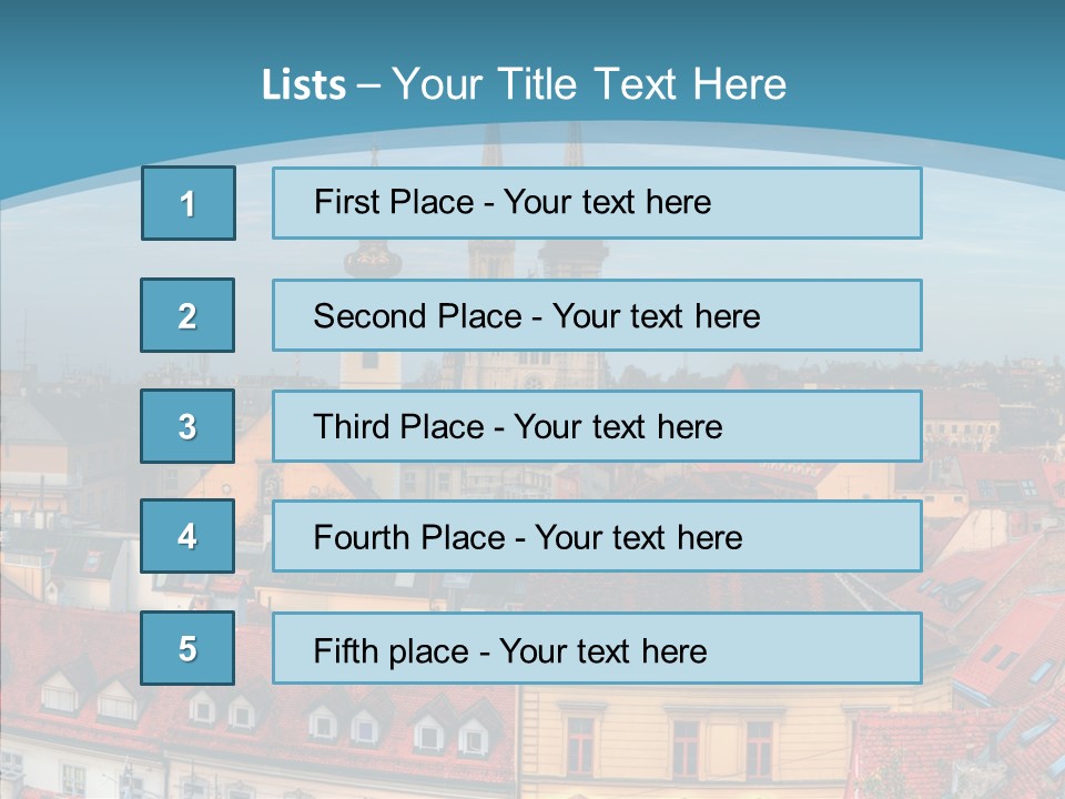 Table Trategy Figure PowerPoint Template
