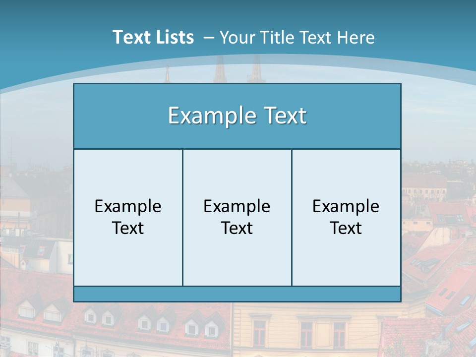 Table Trategy Figure PowerPoint Template