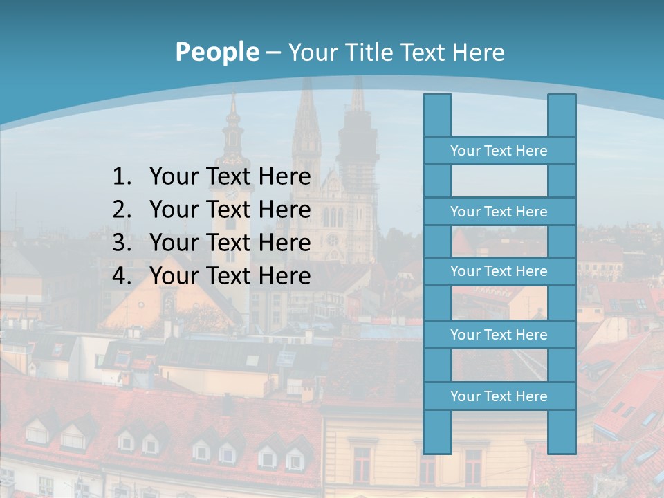 Table Trategy Figure PowerPoint Template