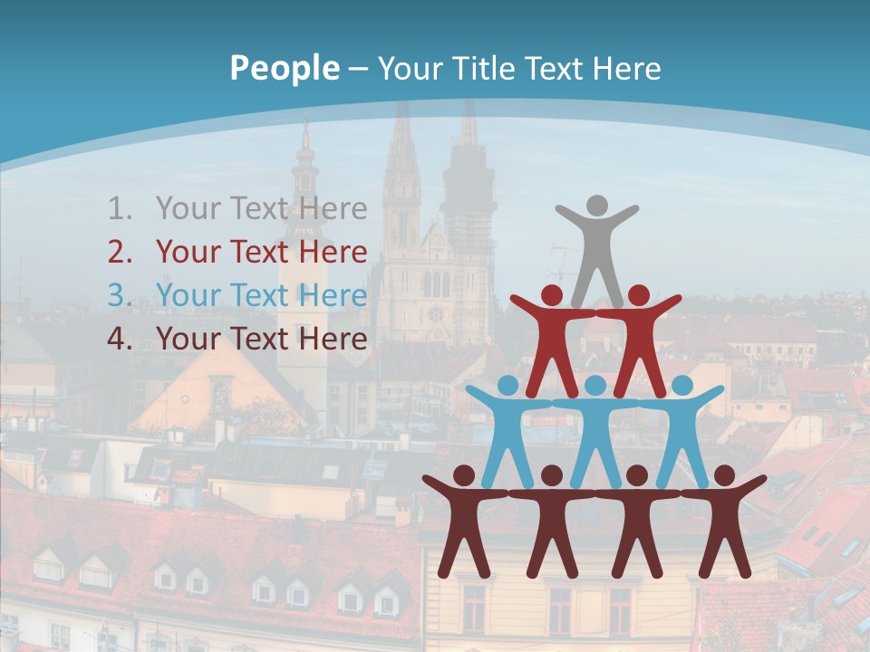 Table Trategy Figure PowerPoint Template