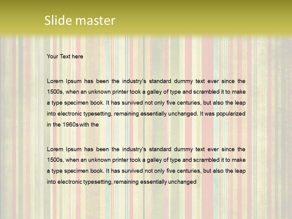 Clip Art Ragged Dirty PowerPoint Template