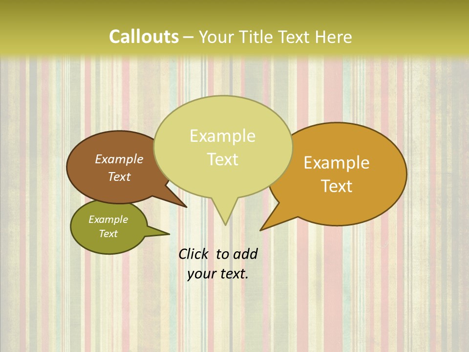 Clip Art Ragged Dirty PowerPoint Template