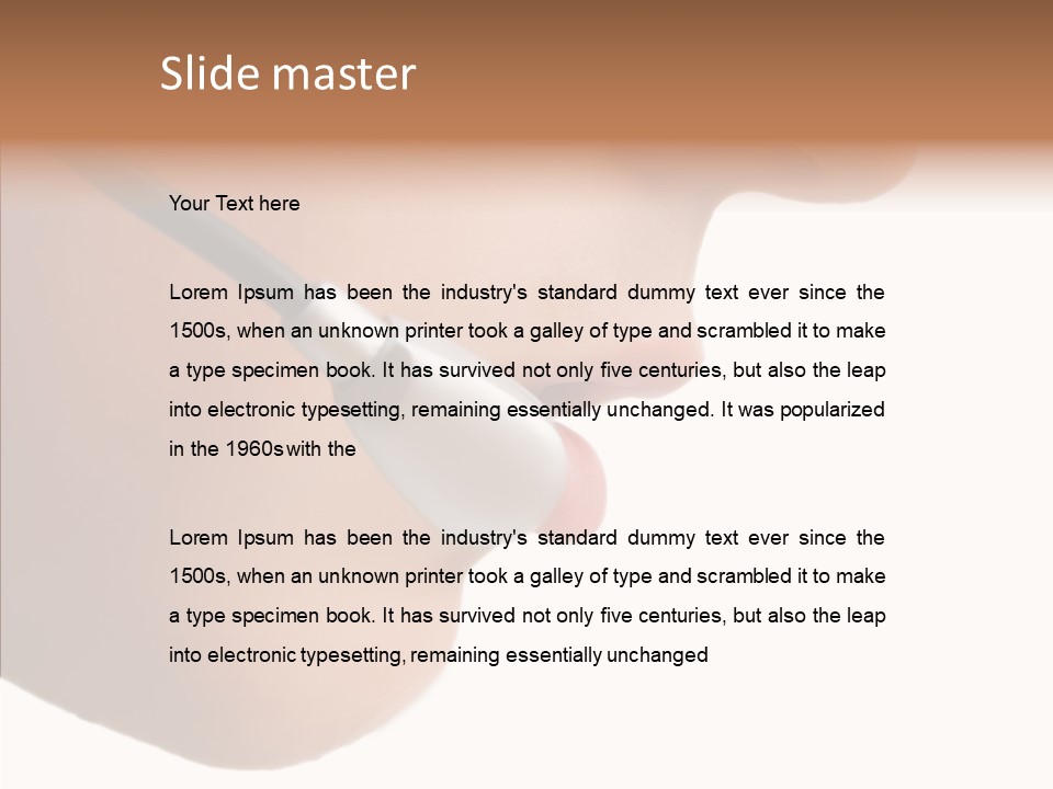 Isolated Professional Nose PowerPoint Template