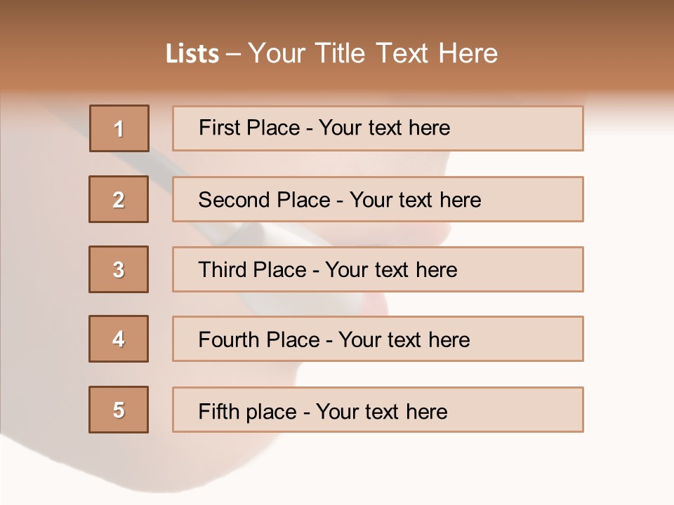 Isolated Professional Nose PowerPoint Template