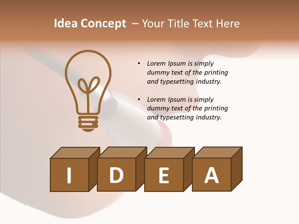 Isolated Professional Nose PowerPoint Template