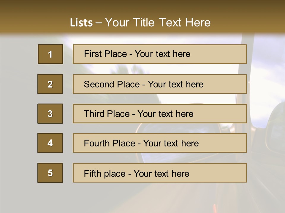 Mirror Abstract View PowerPoint Template