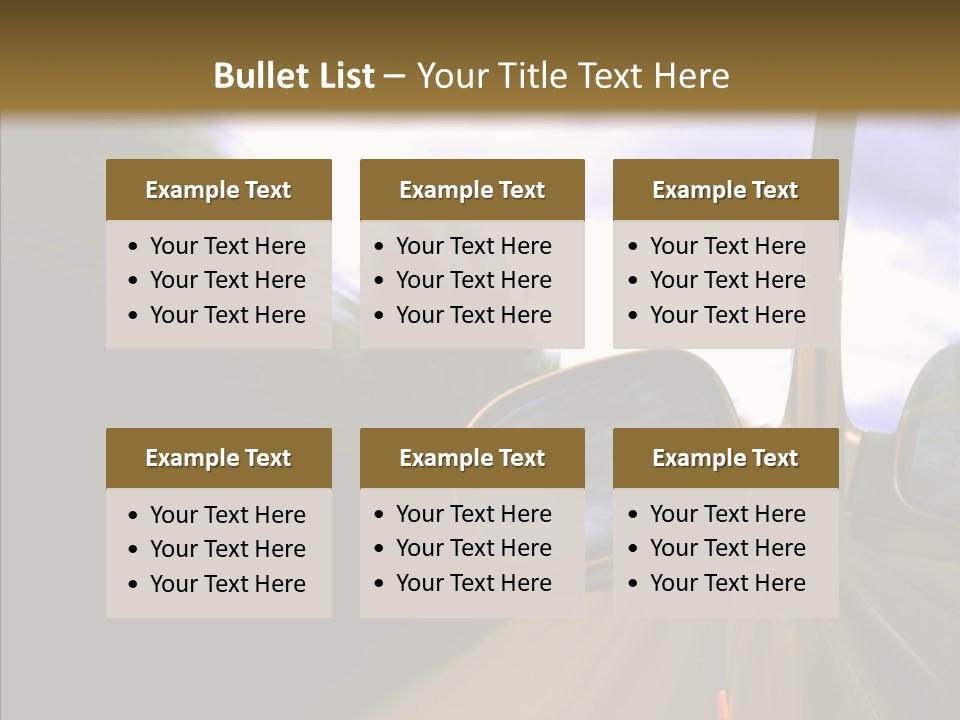 Mirror Abstract View PowerPoint Template
