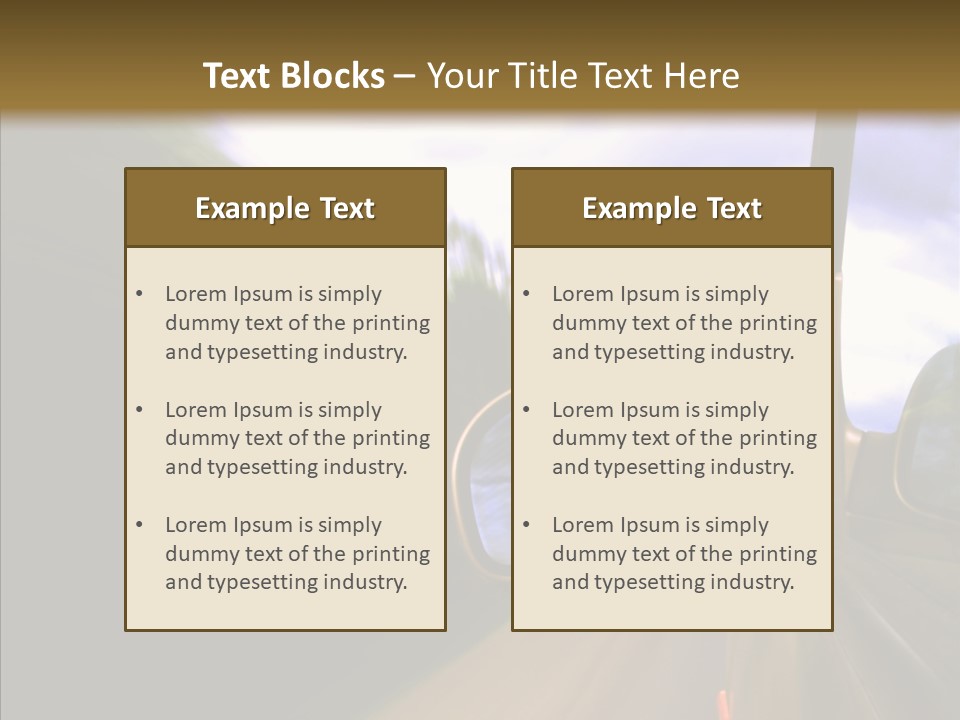 Mirror Abstract View PowerPoint Template