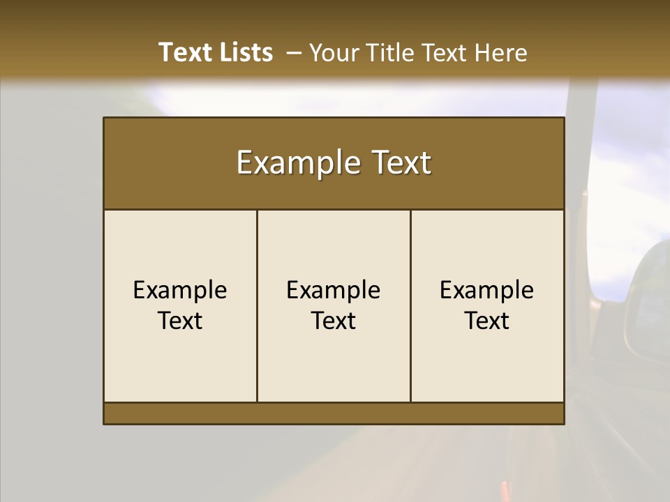 Mirror Abstract View PowerPoint Template