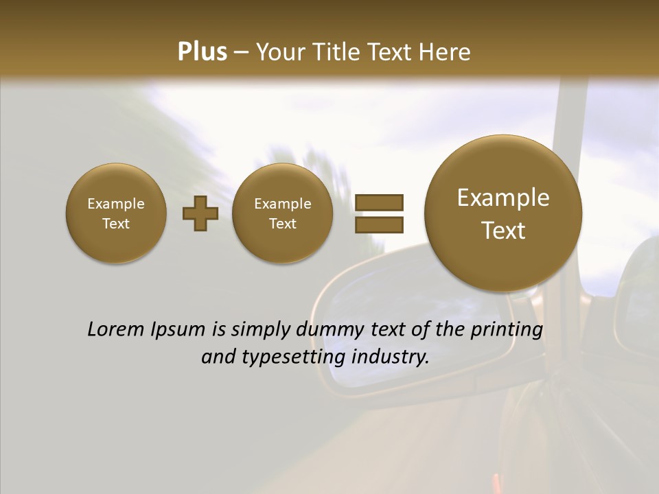 Mirror Abstract View PowerPoint Template