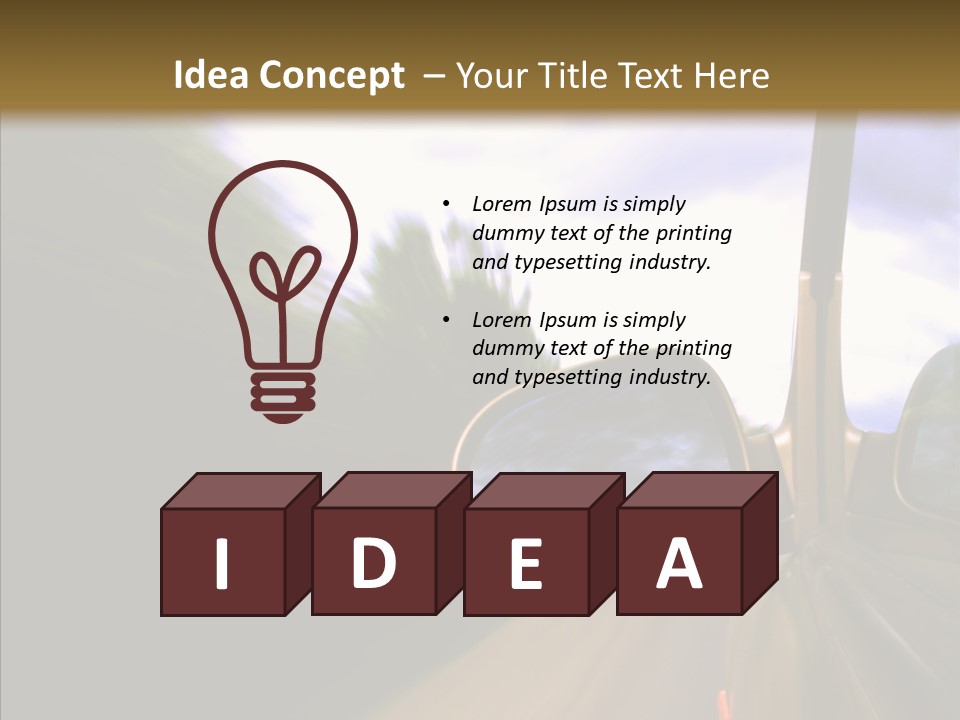 Mirror Abstract View PowerPoint Template