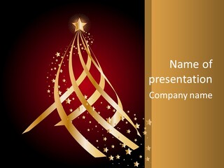 Holiday Illustration Joy PowerPoint Template