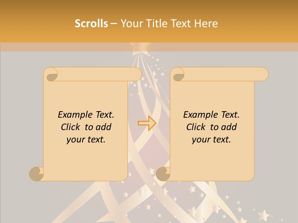 Holiday Illustration Joy PowerPoint Template