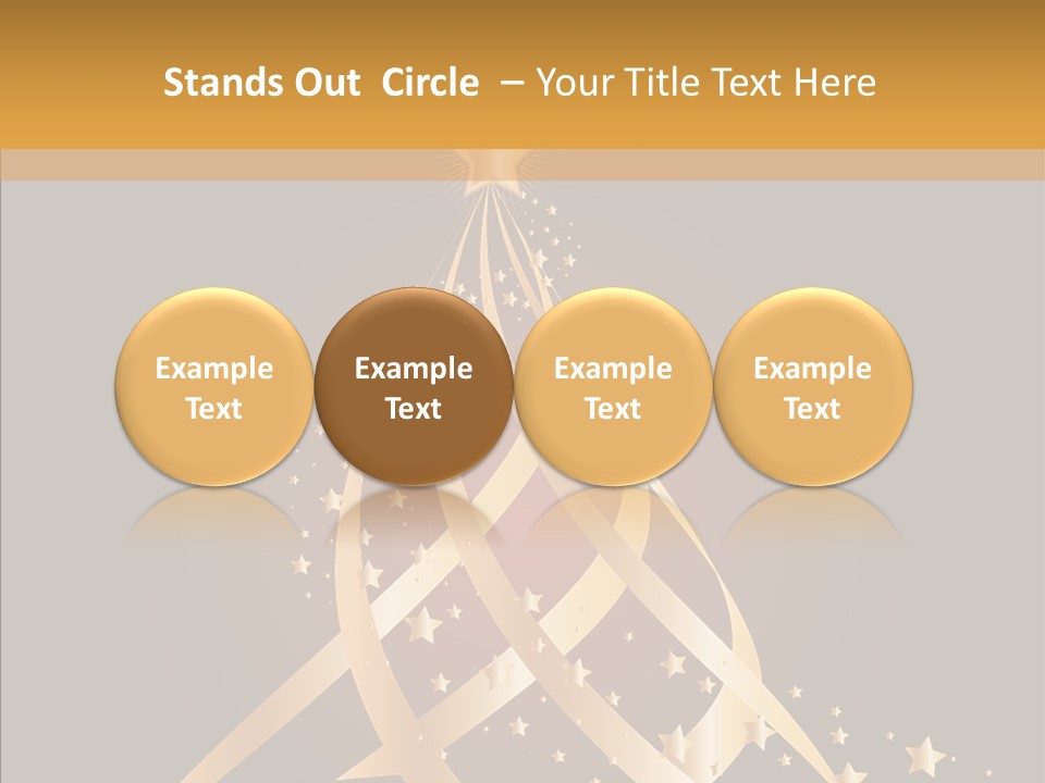 Holiday Illustration Joy PowerPoint Template