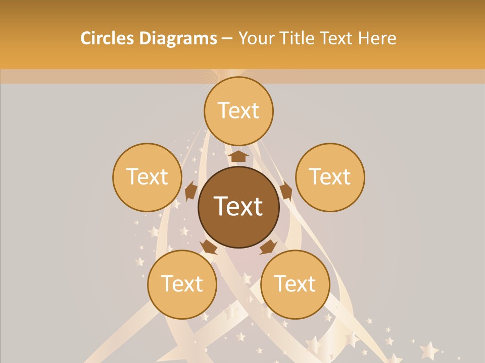 Holiday Illustration Joy PowerPoint Template