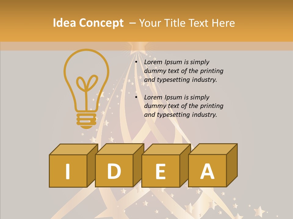 Holiday Illustration Joy PowerPoint Template