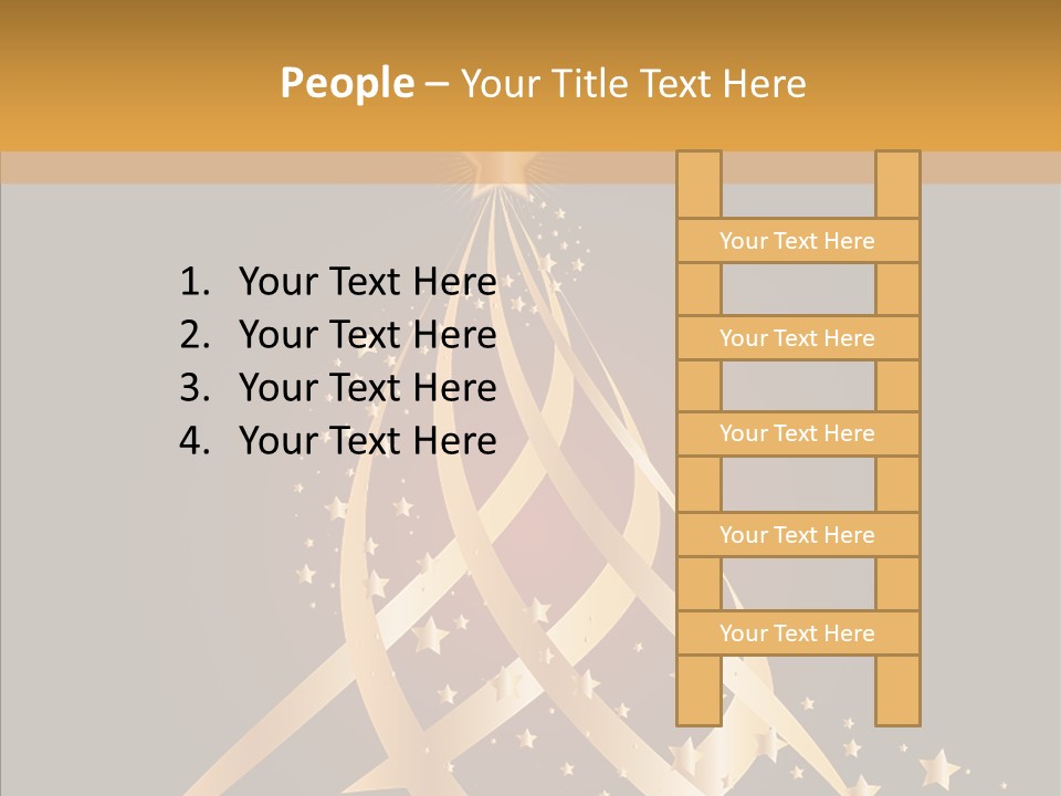 Holiday Illustration Joy PowerPoint Template