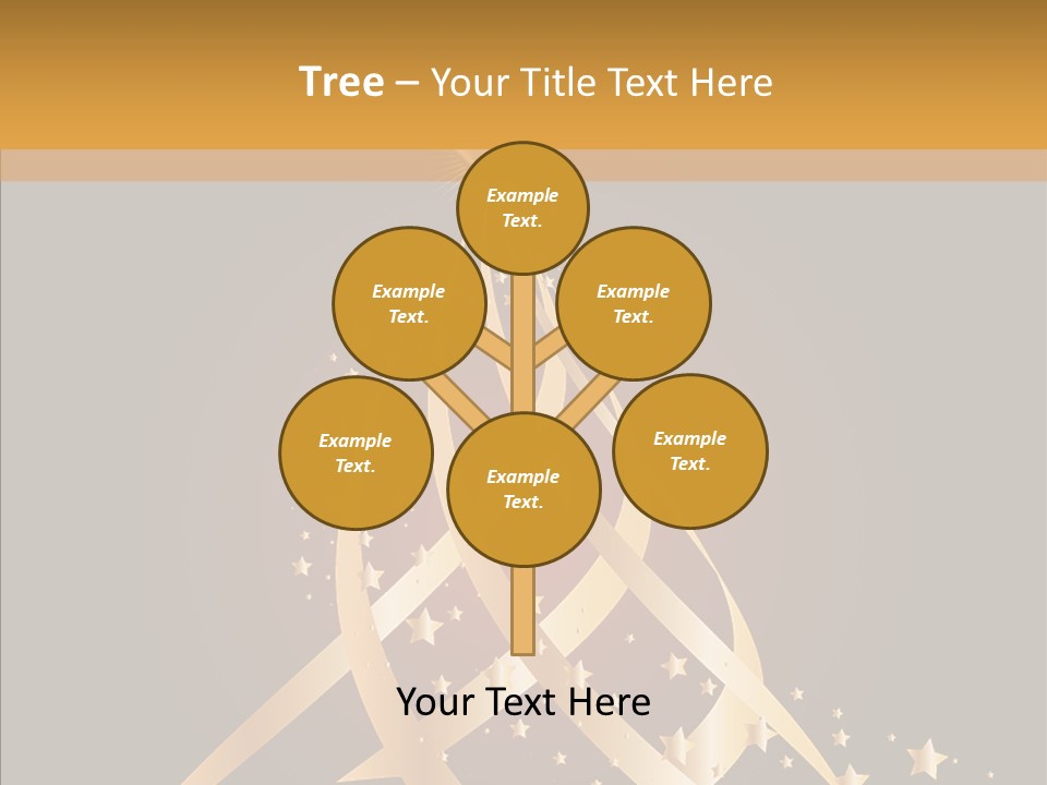 Holiday Illustration Joy PowerPoint Template