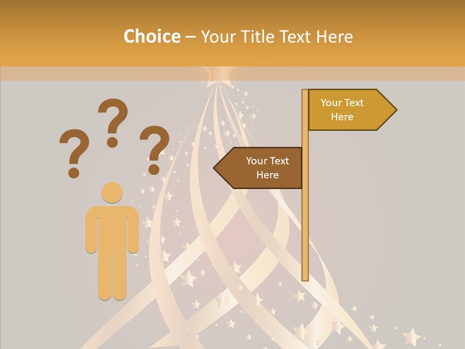 Holiday Illustration Joy PowerPoint Template