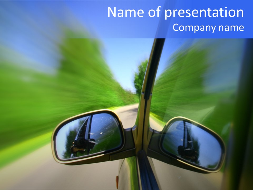 Rapid Road Movement PowerPoint Template