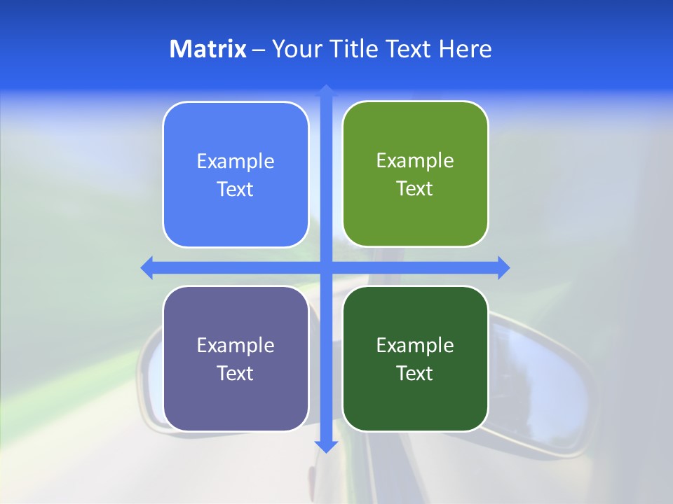 Rapid Road Movement PowerPoint Template