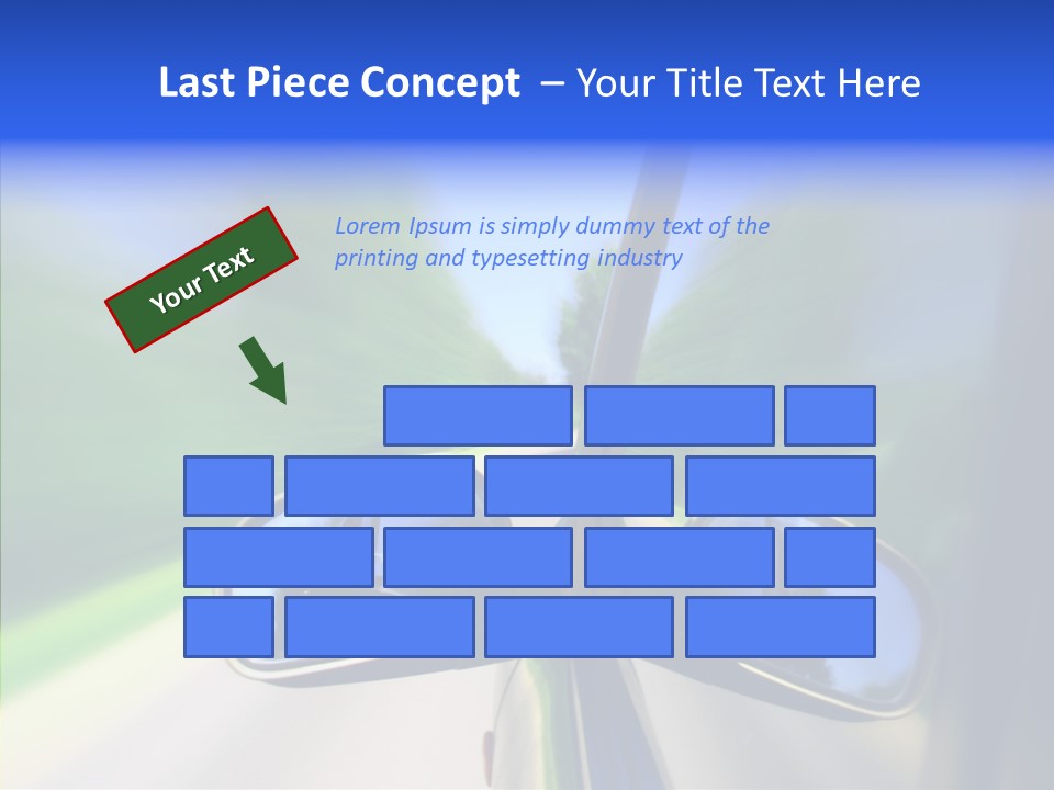 Rapid Road Movement PowerPoint Template
