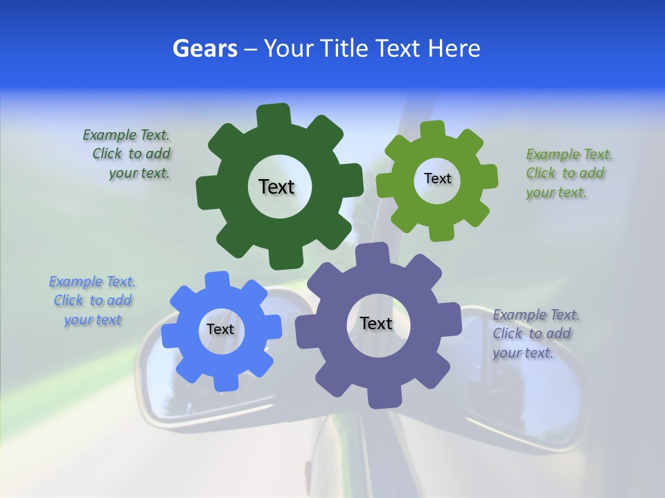 Rapid Road Movement PowerPoint Template