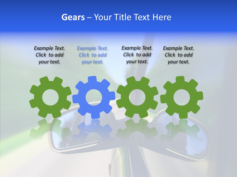 Rapid Road Movement PowerPoint Template