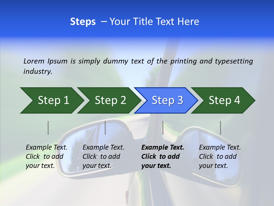 Rapid Road Movement PowerPoint Template