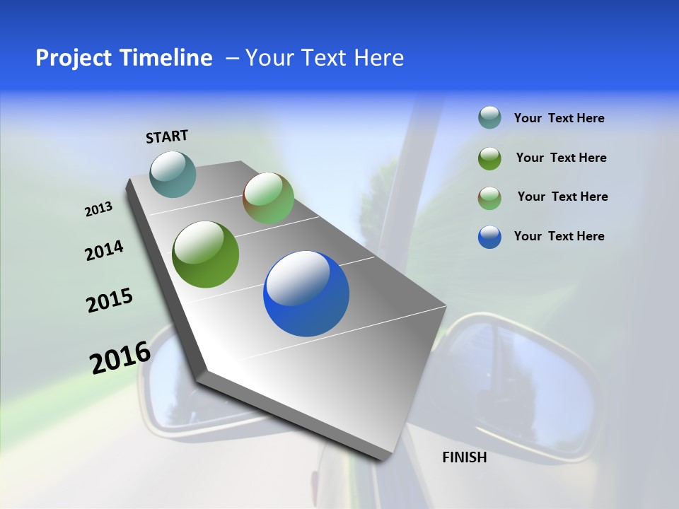 Rapid Road Movement PowerPoint Template