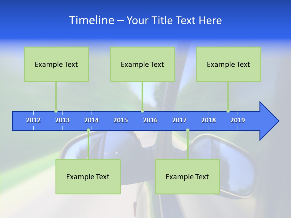 Rapid Road Movement PowerPoint Template
