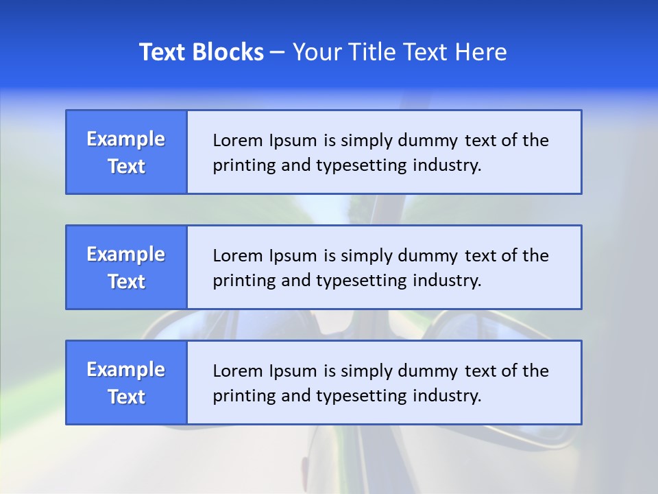 Rapid Road Movement PowerPoint Template