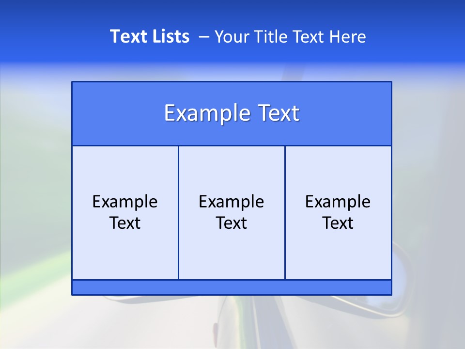 Rapid Road Movement PowerPoint Template