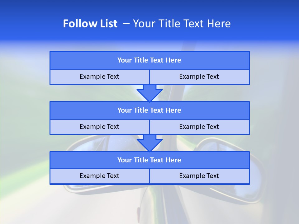 Rapid Road Movement PowerPoint Template