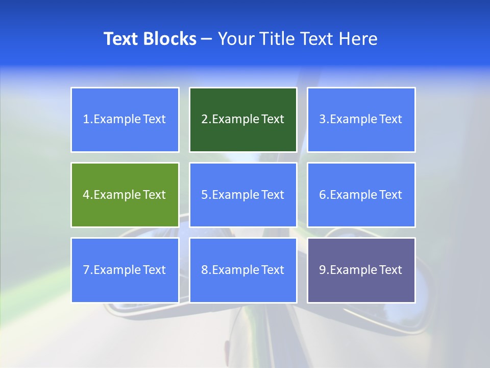 Rapid Road Movement PowerPoint Template